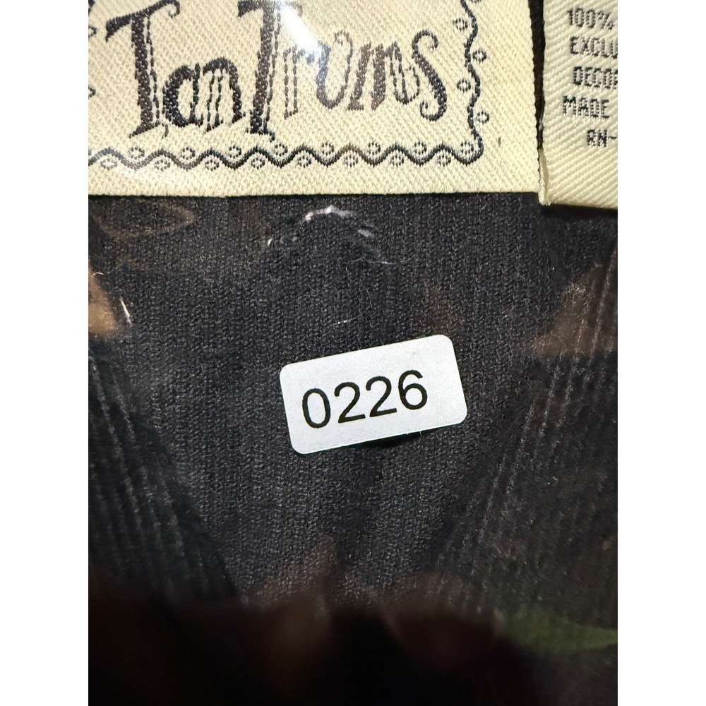 TanTrums Patchwork Embroidered Corduroy Shirt Womens Large Multicolor Fall Leaf - Picture 10 of 10